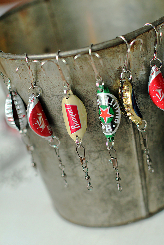 handmade christmas gifts for men, handmade fishing lure, bottle
