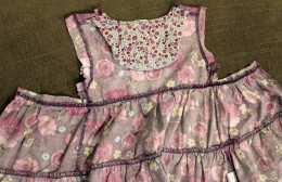 Toddler Dress Refashioned to Toddler Apron {tutorial}