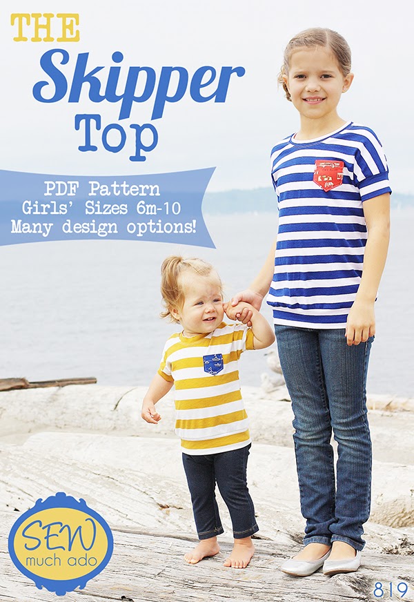 The Skipper Top Pattern from Sew Much Ado
