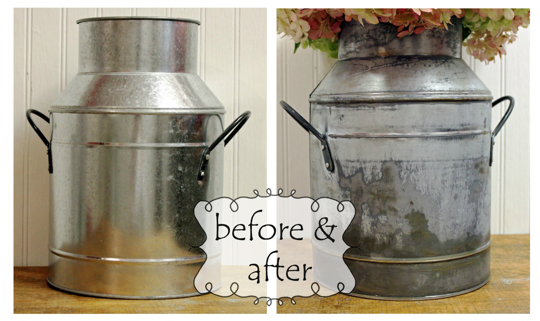 How to give galvanized metal an aged look