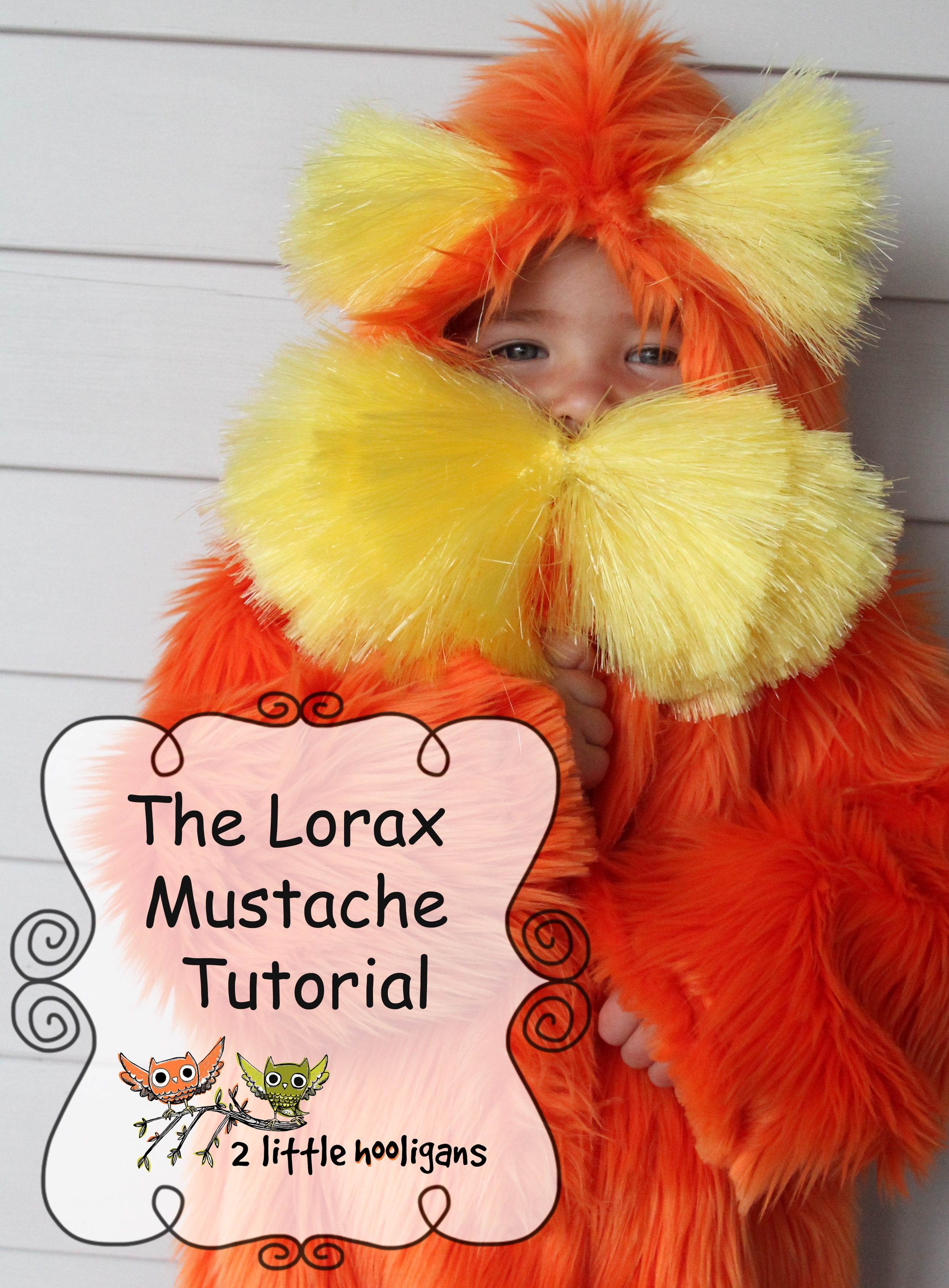 Handmade Costumes Series by The Train to Crazy {The Lorax Mustache Tutorial}