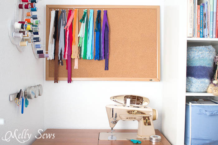 sewing spaces {Melly sews}